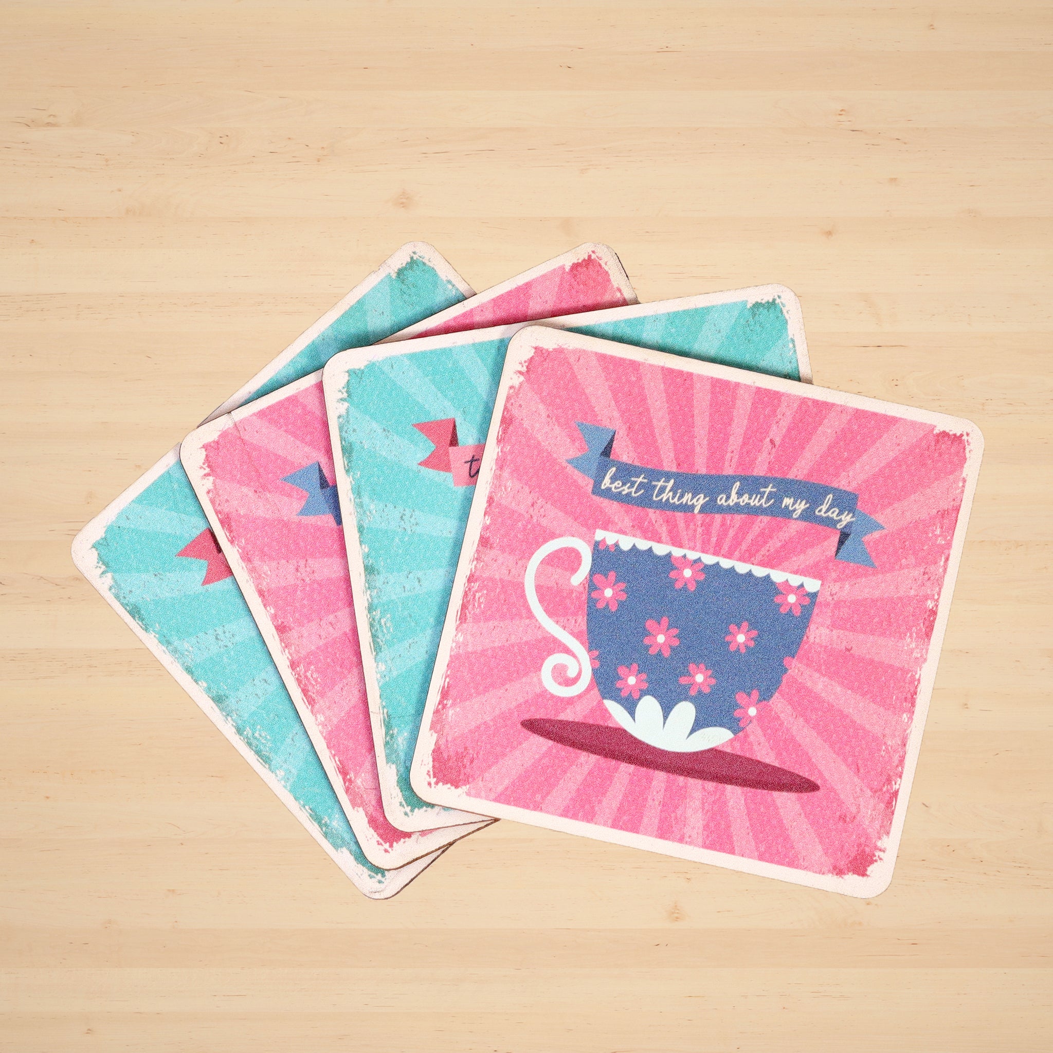 Tea Love Coaster- Set of 4