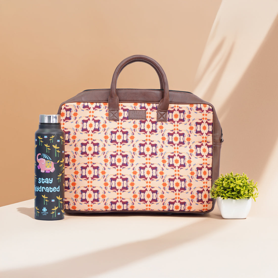 Desi Olive Laptop Hand Bag