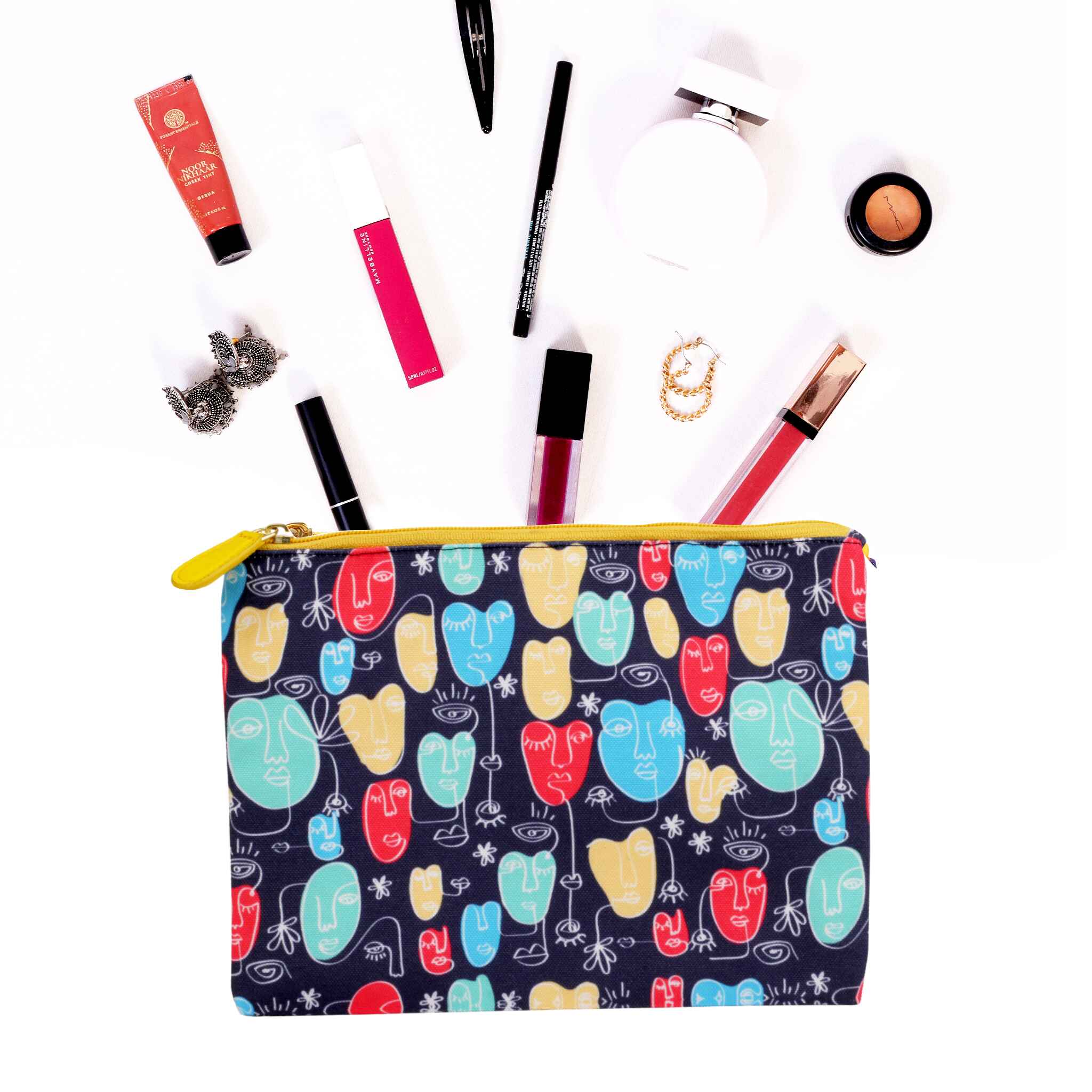 pouches,pouches for women,ladies pouch,pouch bag small,pouch bag for ladies,cotton pouches,women's makeup bag,womens pouch,zipper purse,travel pouch,travel pouch for women,happening hippo pouches
