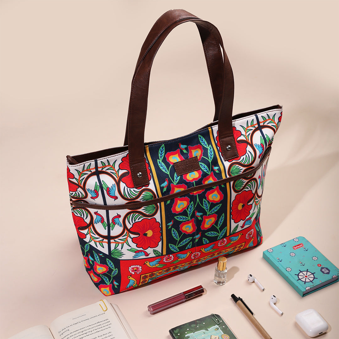 Bohemian Dream printed laptop bag for women – fits 15-inch laptops