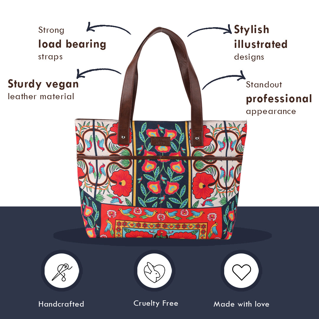 Bohemian Dream printed laptop bag for women – fits 15-inch laptops
