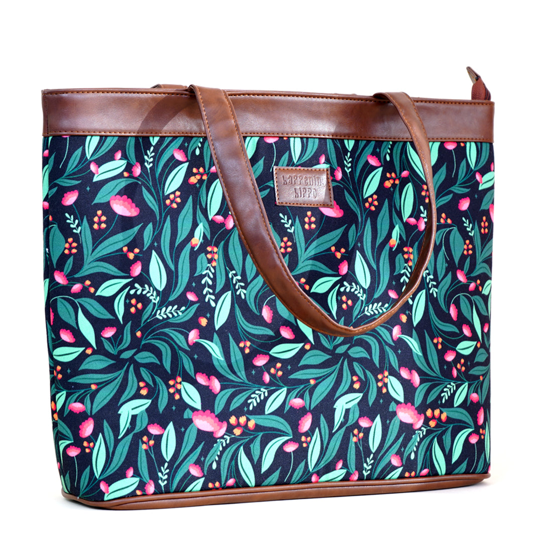 Leaves and Flowers Laptop Bag