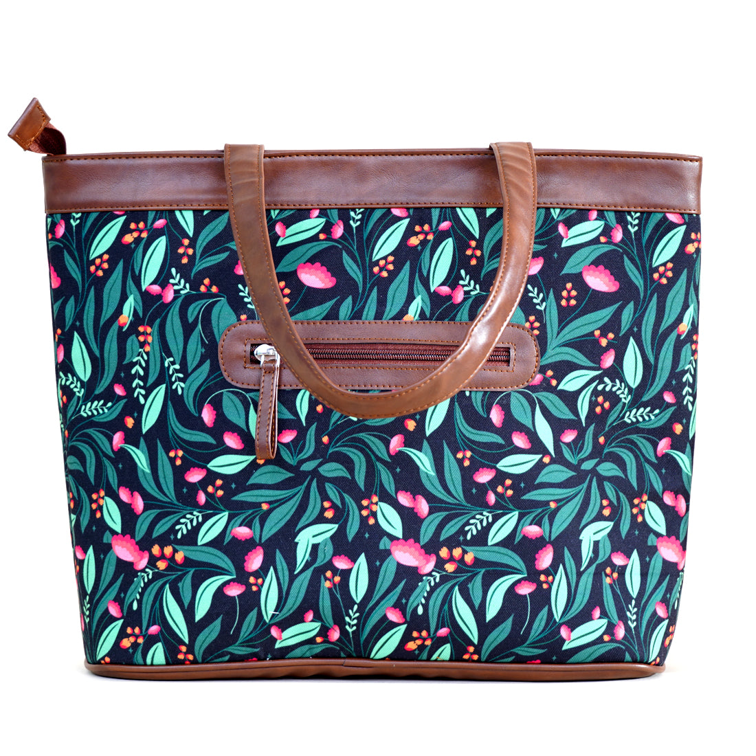 Leaves and Flowers Laptop Bag