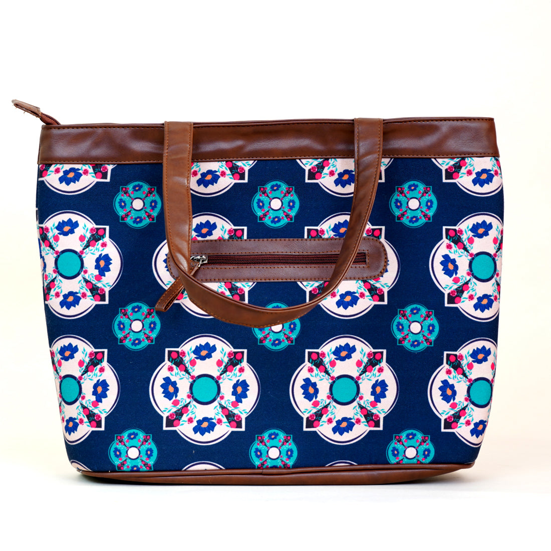 Blue And Teal Women Vegan Leather HandBag