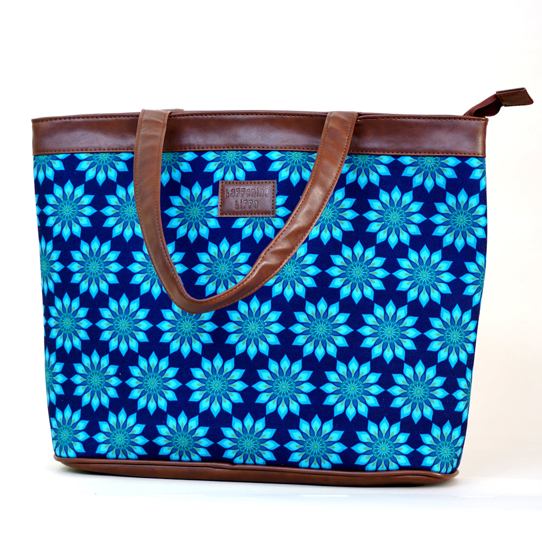 Peacock Flowers Designer Laptop Bags For Women