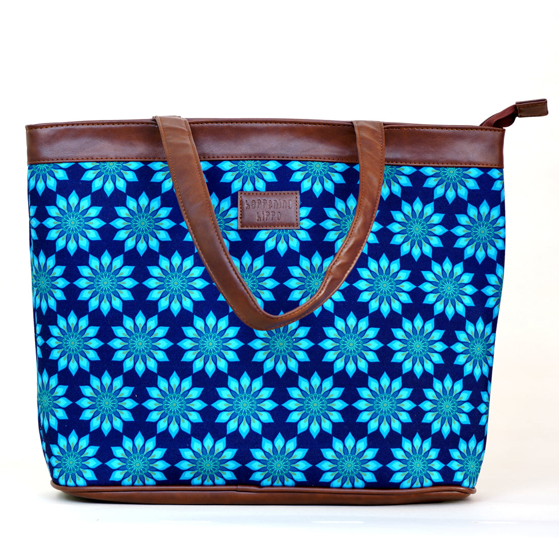 Peacock Flowers Designer Laptop Bags For Women