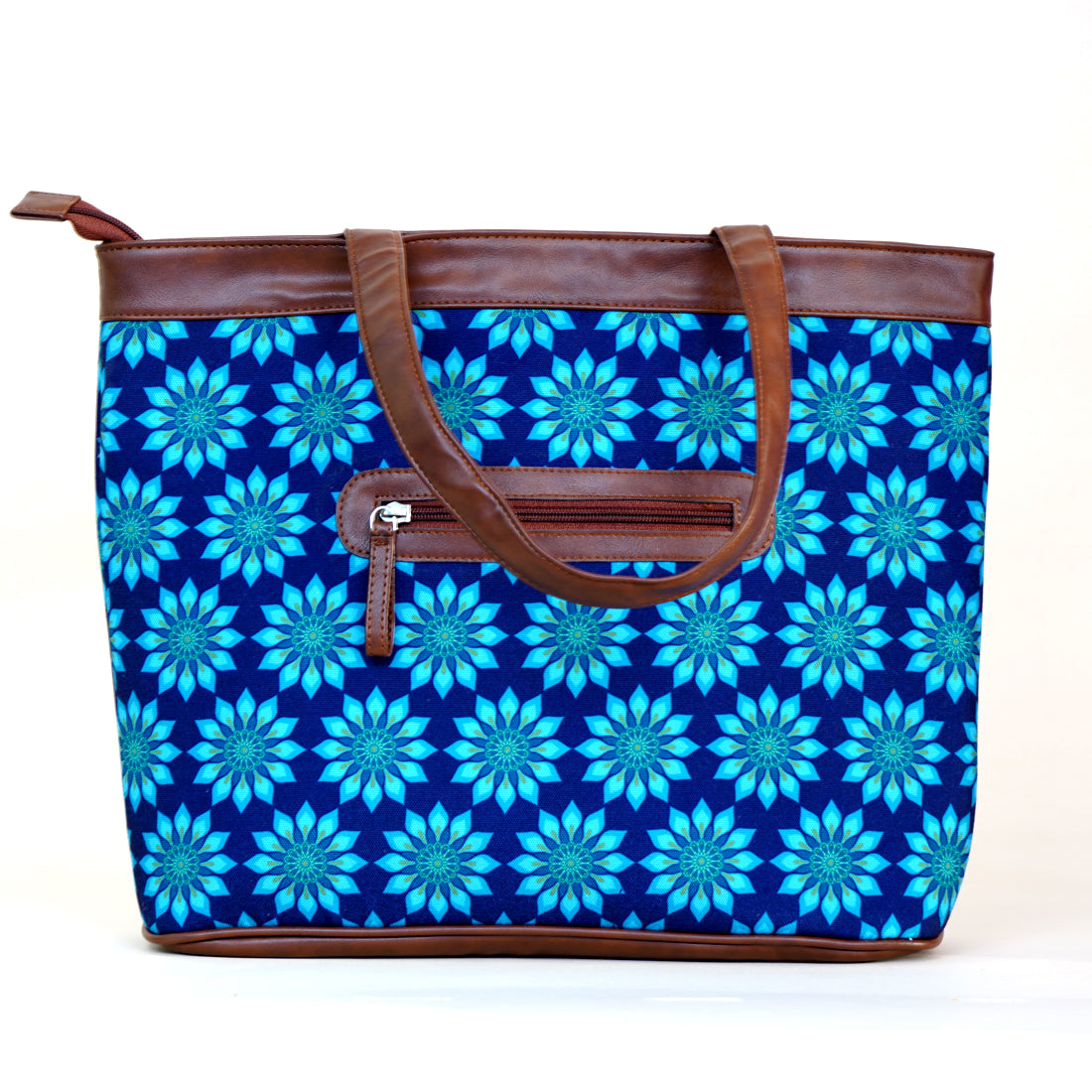 Peacock Flowers Designer Laptop Bags For Women