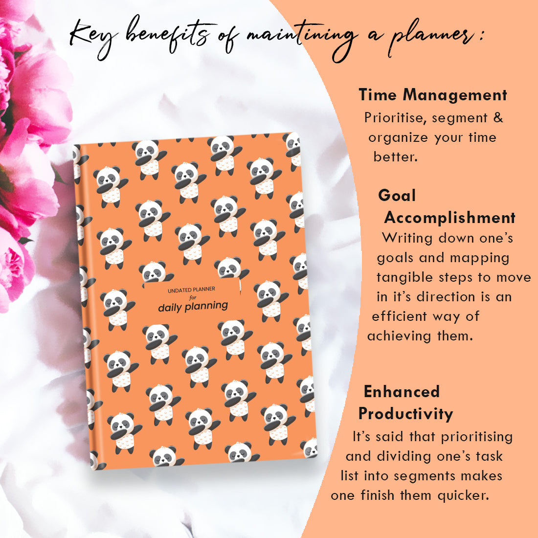 Panda Undated Planner - 12 Months