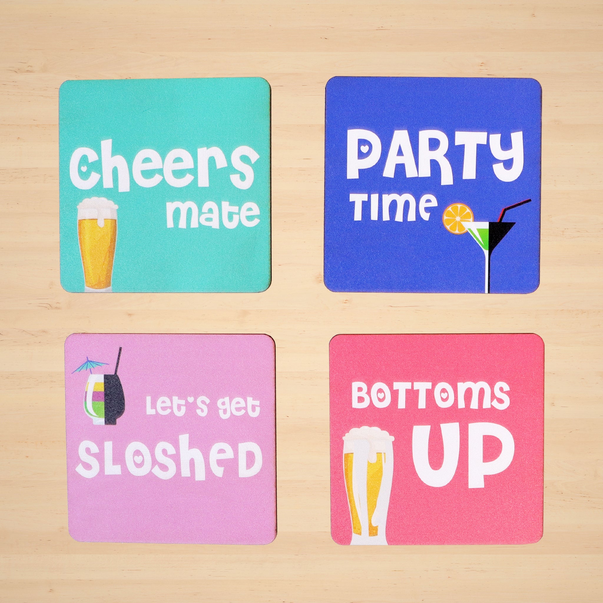 Party Coaster- Set of 4