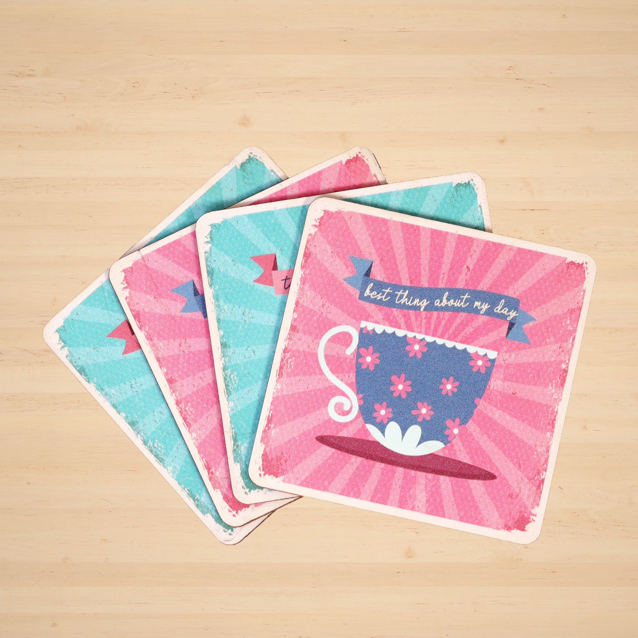 Tea Love Coaster- Set of 4