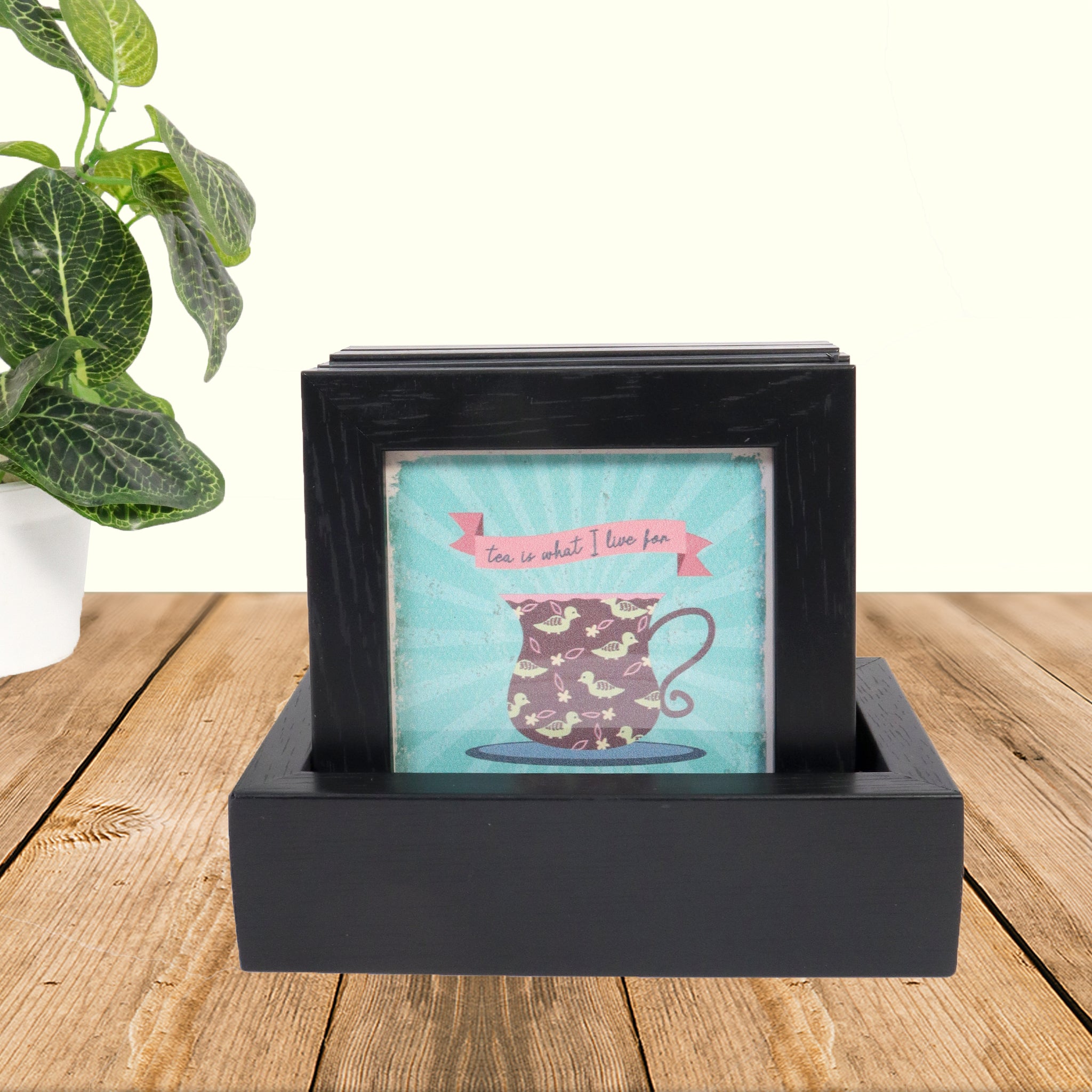 Tea Love Framed Coaster