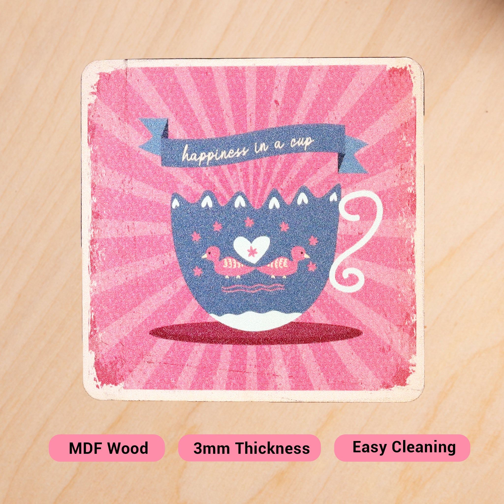 Tea Love Coaster- Set of 4