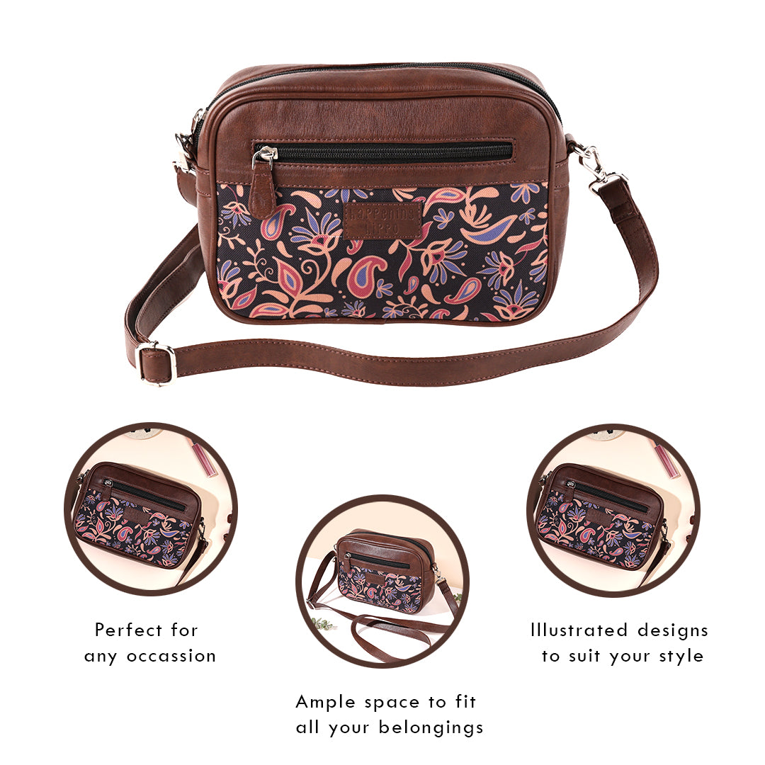 Enchanted Garden Rectangular Sling Bag