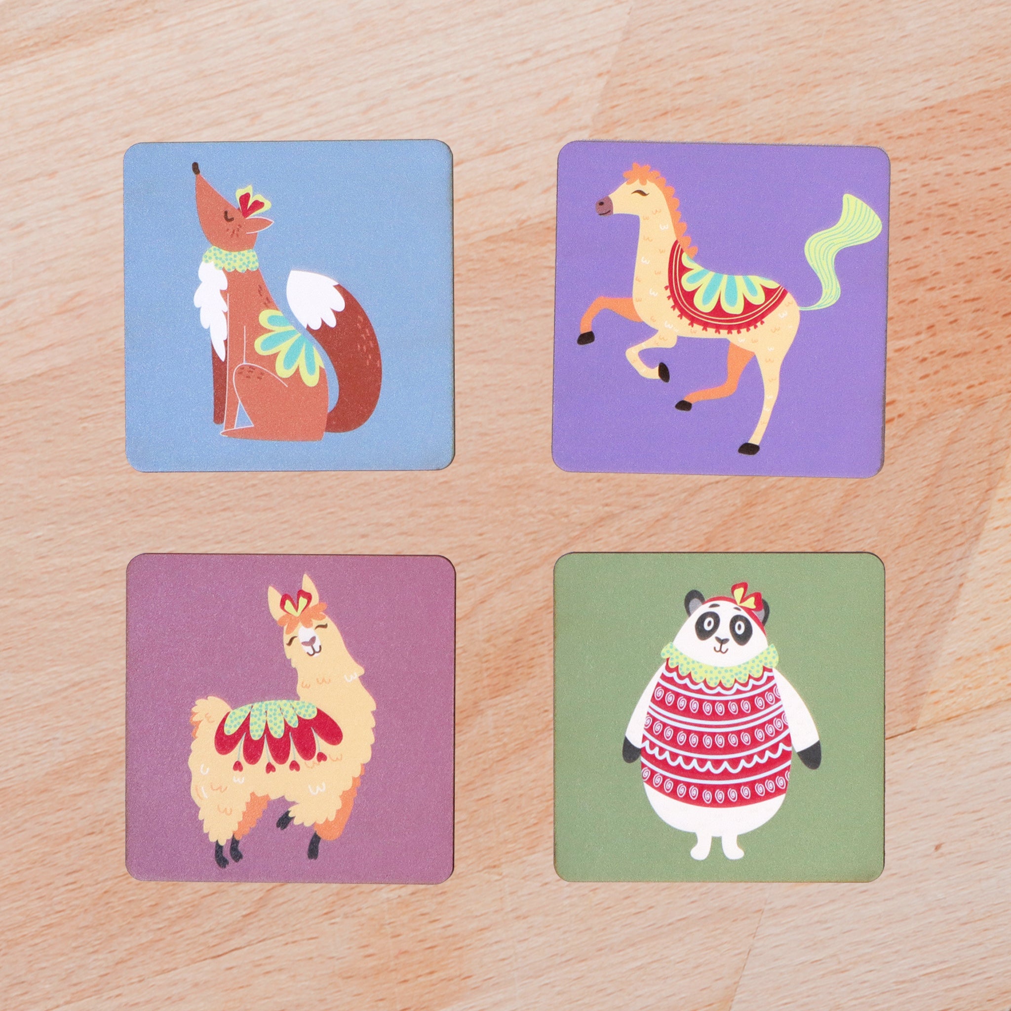 Cute Animals Coaster- Set of 4