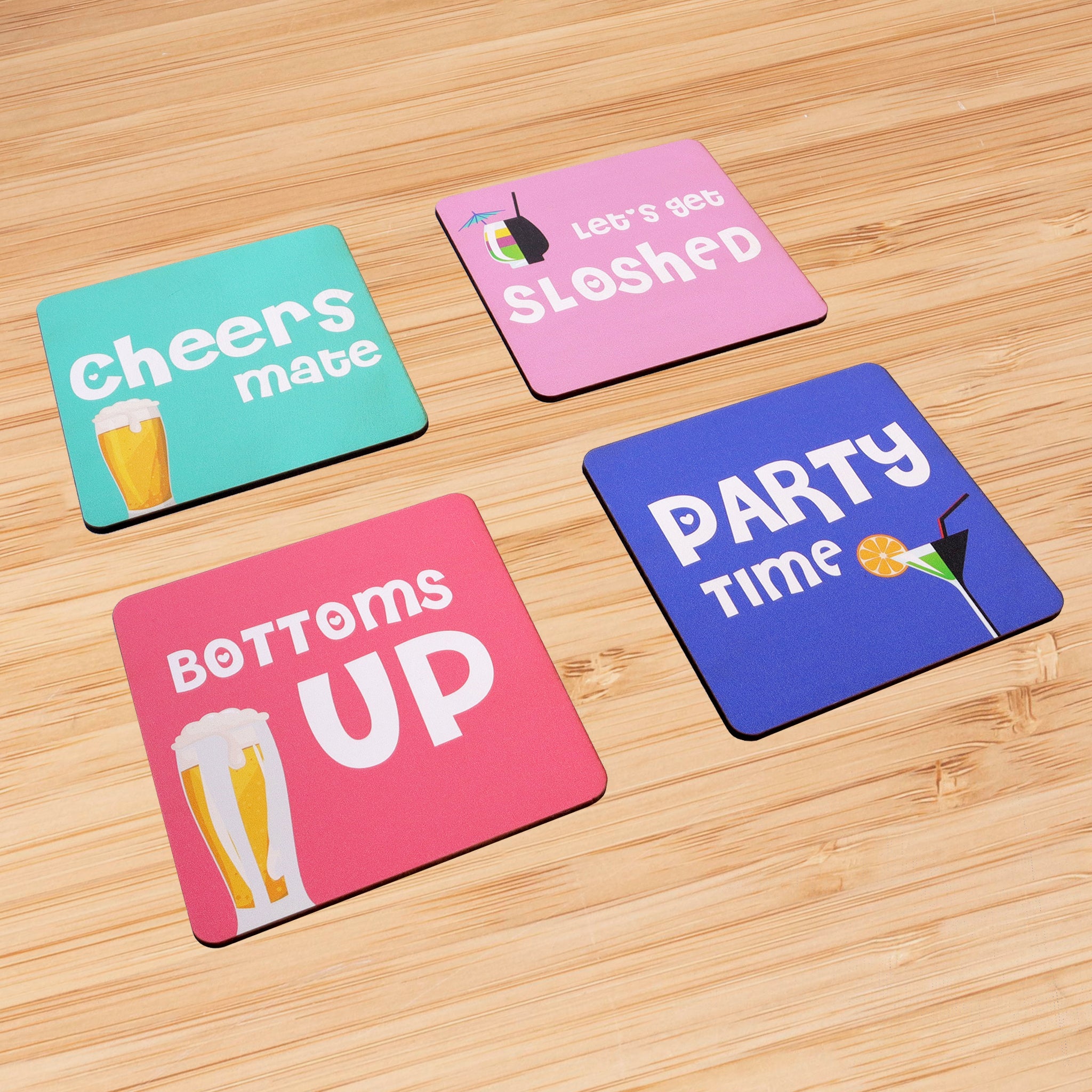 Party Coaster- Set of 4