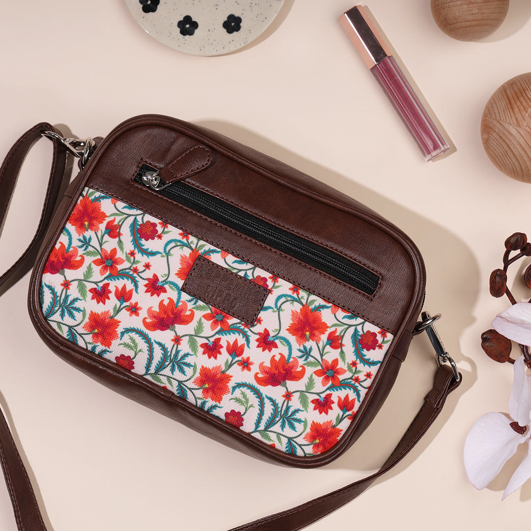 Gulmohar Garden Rectangular Sling Bag