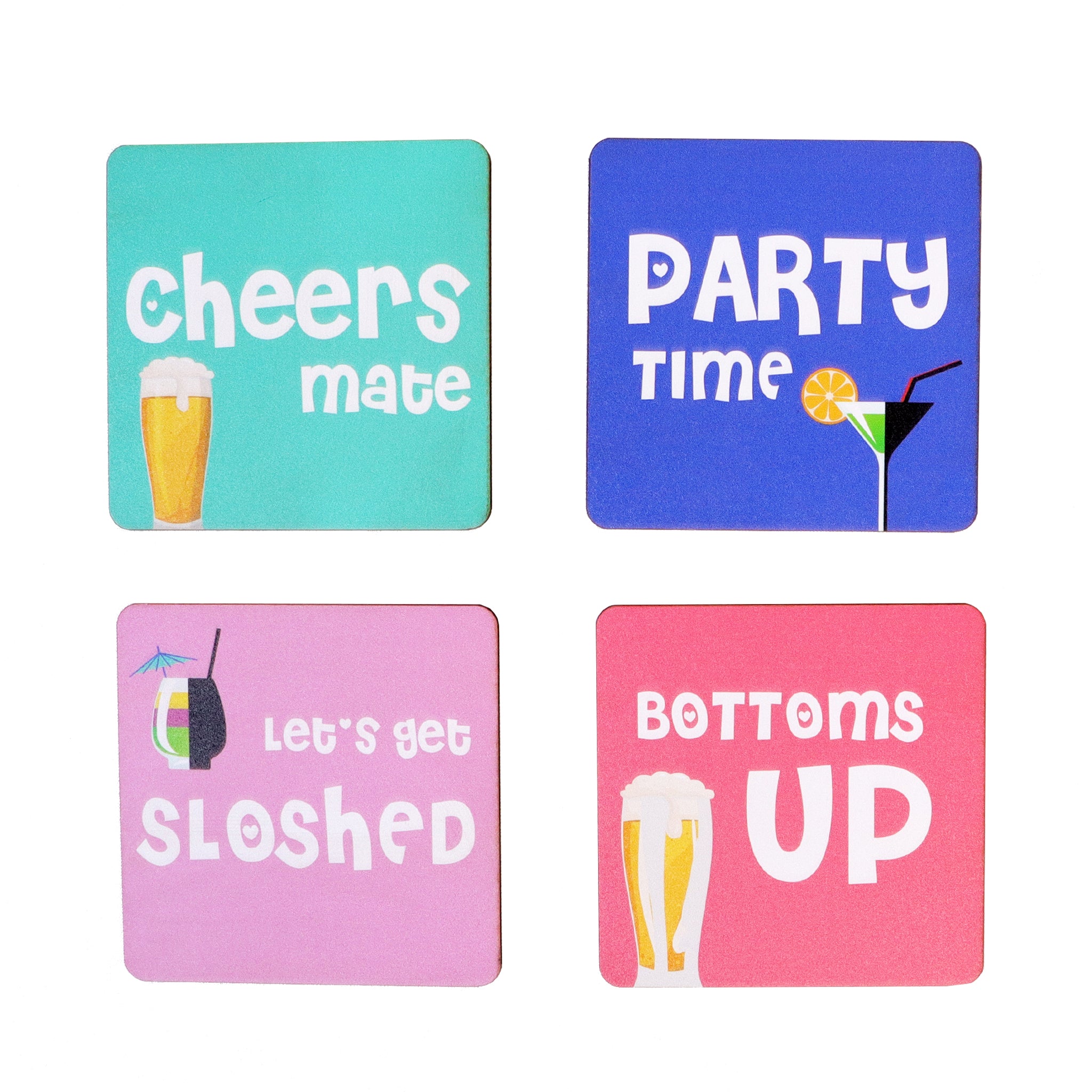 Party Coaster- Set of 4