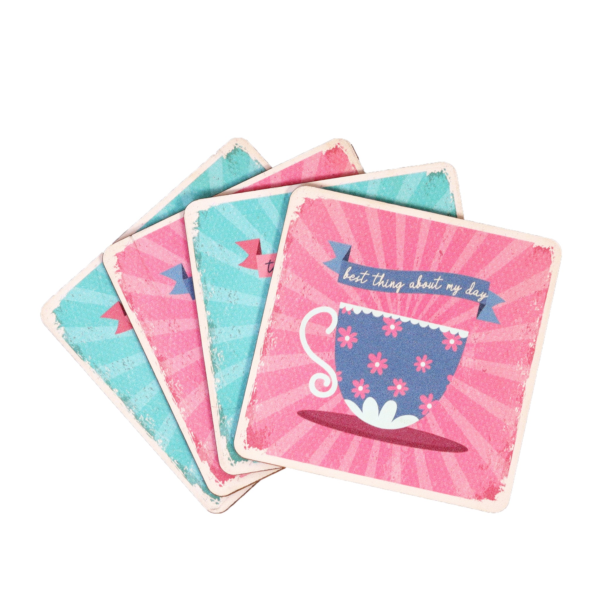 Tea Love Coaster- Set of 4