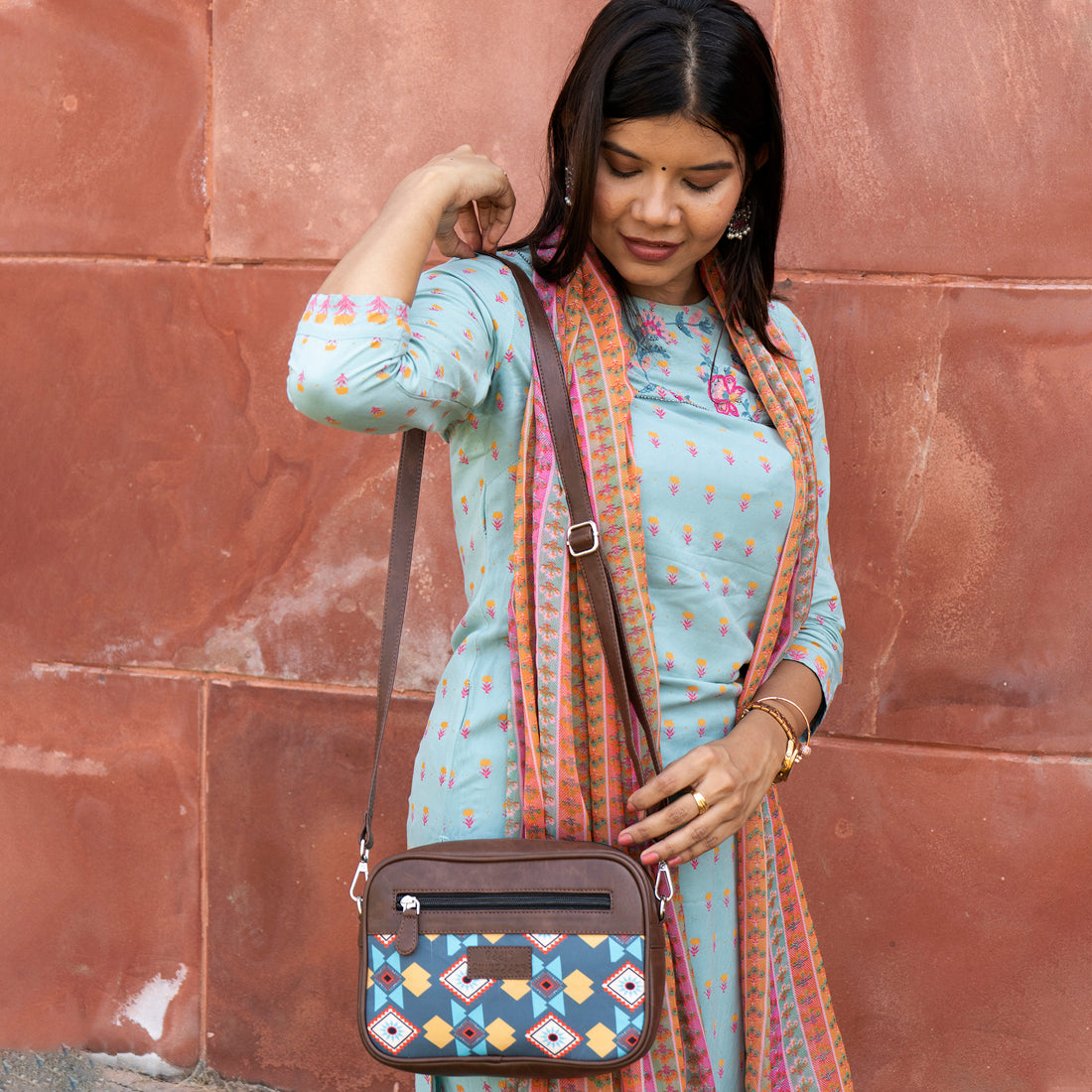 Aztec Play Rectangular Sling Bag