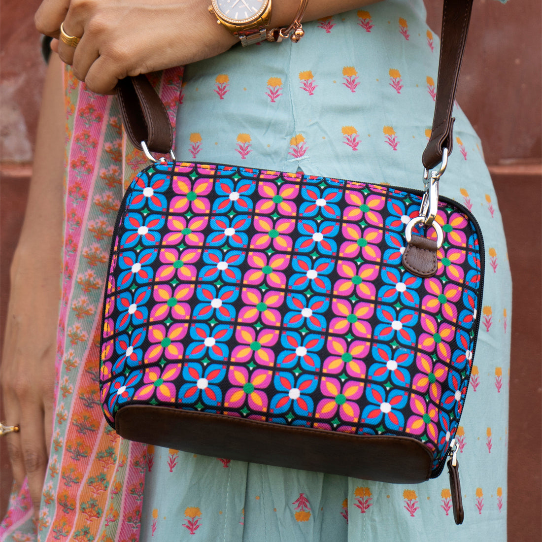 Geometric Play Sling Bag