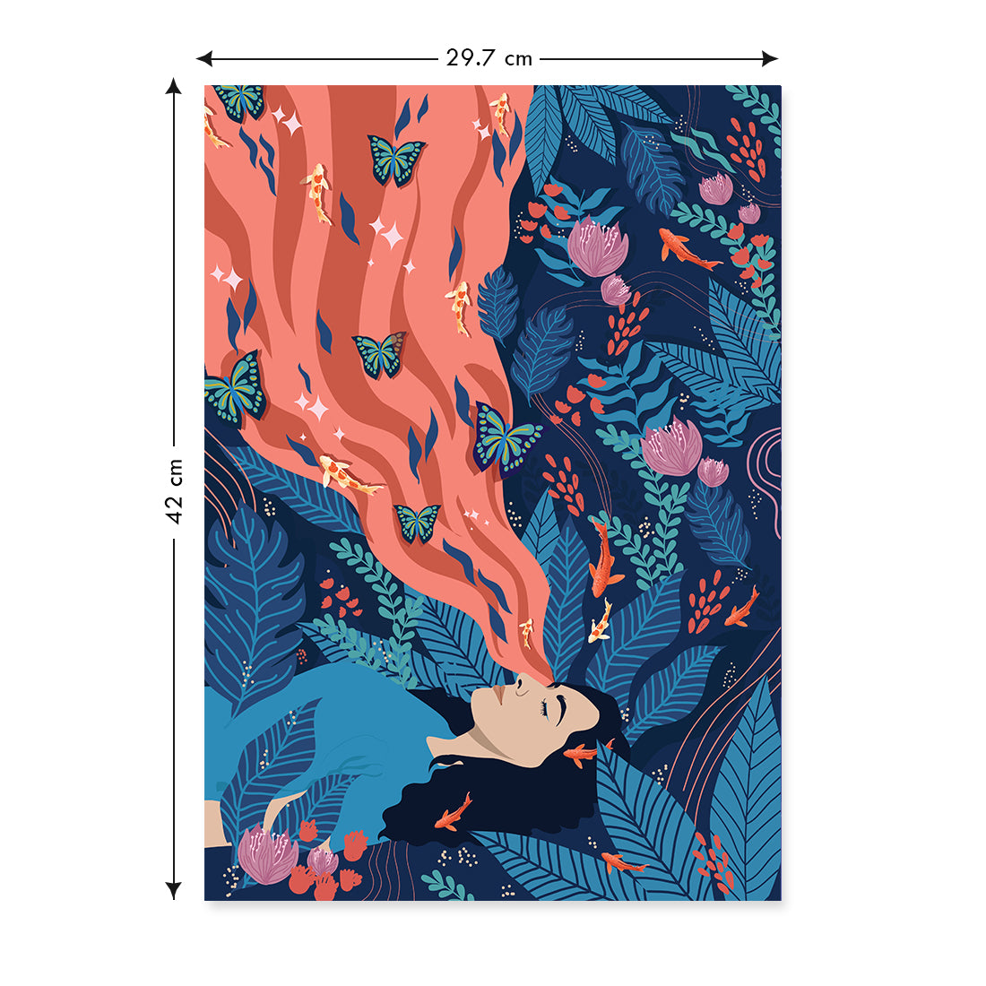 Dreaming Woman - Set of 4 A3 posters