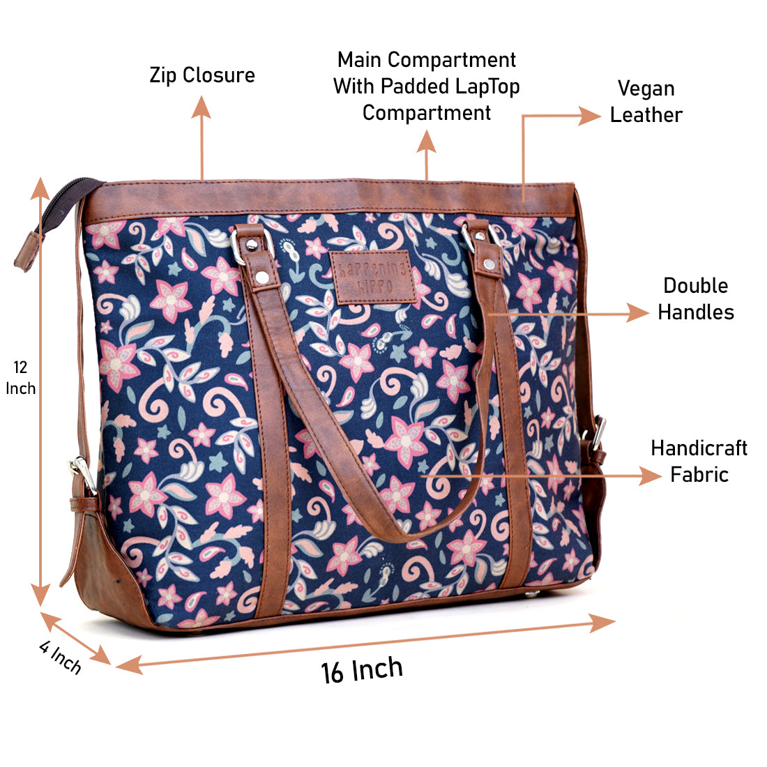 Floral Breeze Laptop Bag