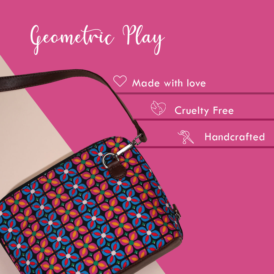 Geometric Play Sling Bag