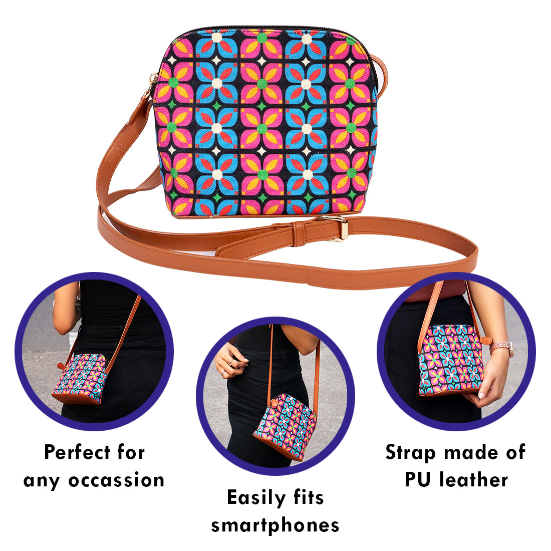 sling bags,sling bags for women,sling bags for ladies,sling women's purse,womens slingbag,shoulder sling bag,side bag flipkart,happening hippo,happening hippo sling bags