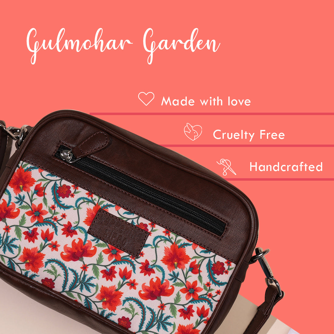 Gulmohar Garden Rectangular Sling Bag