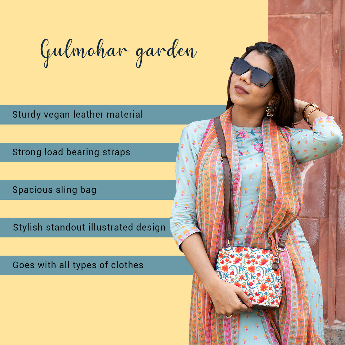 Gulmohar Garden Sling Bag