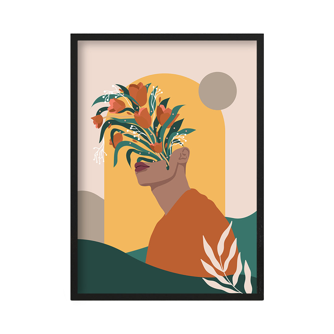 Man and Flowers