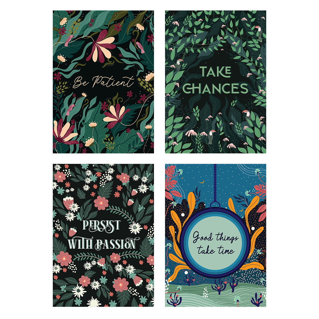 Be Patient - Set of 4 A3 posters