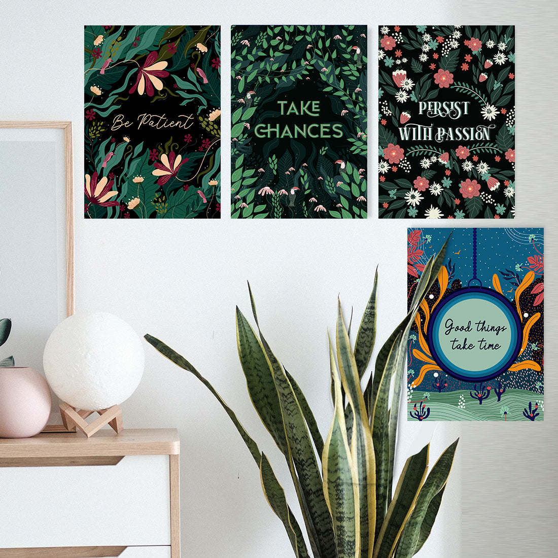 Be Patient - Set of 4 A3 posters