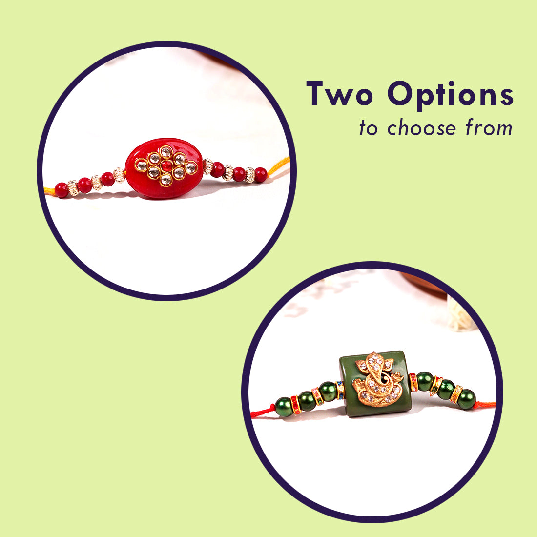 Red Rakhi with Phoolon Ka Tarron Ka Card