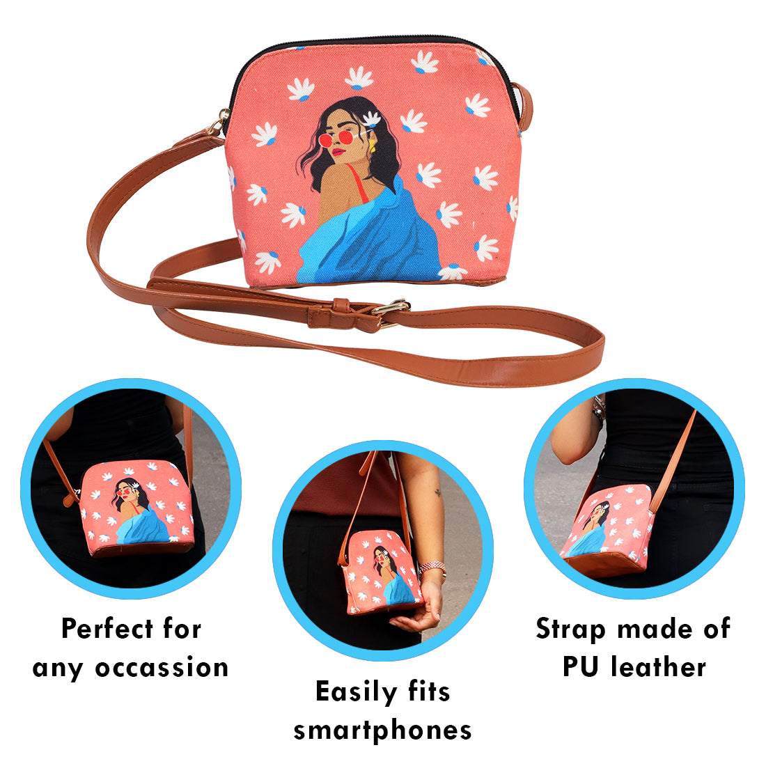 sling bags,sling bags for women,sling bags for ladies,sling women's purse,womens slingbag,shoulder sling bag,side bag flipkart,happening hippo,happening hippo sling bags