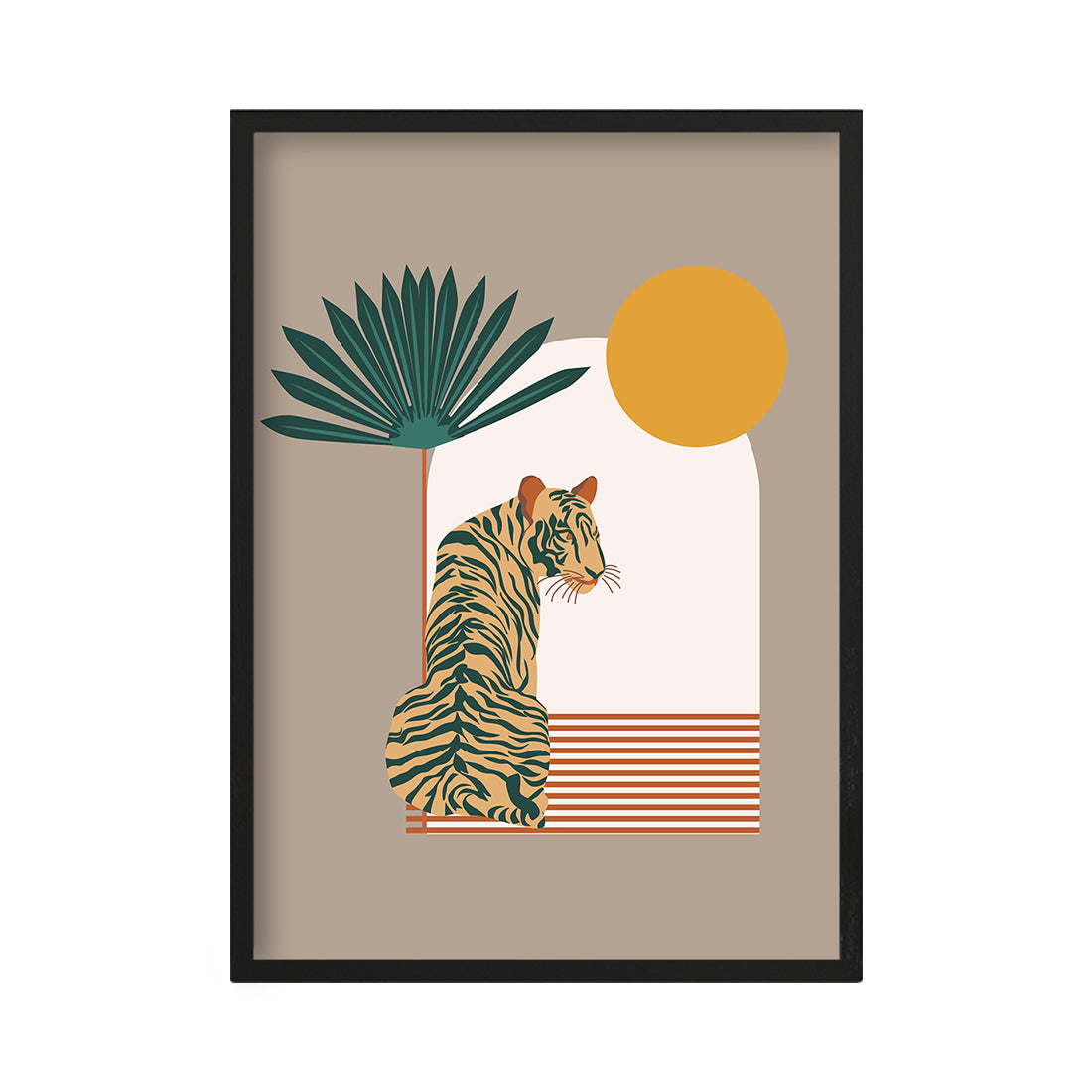 Tiger and Palm