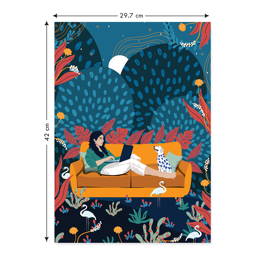 Dreaming Woman - Set of 4 A3 posters