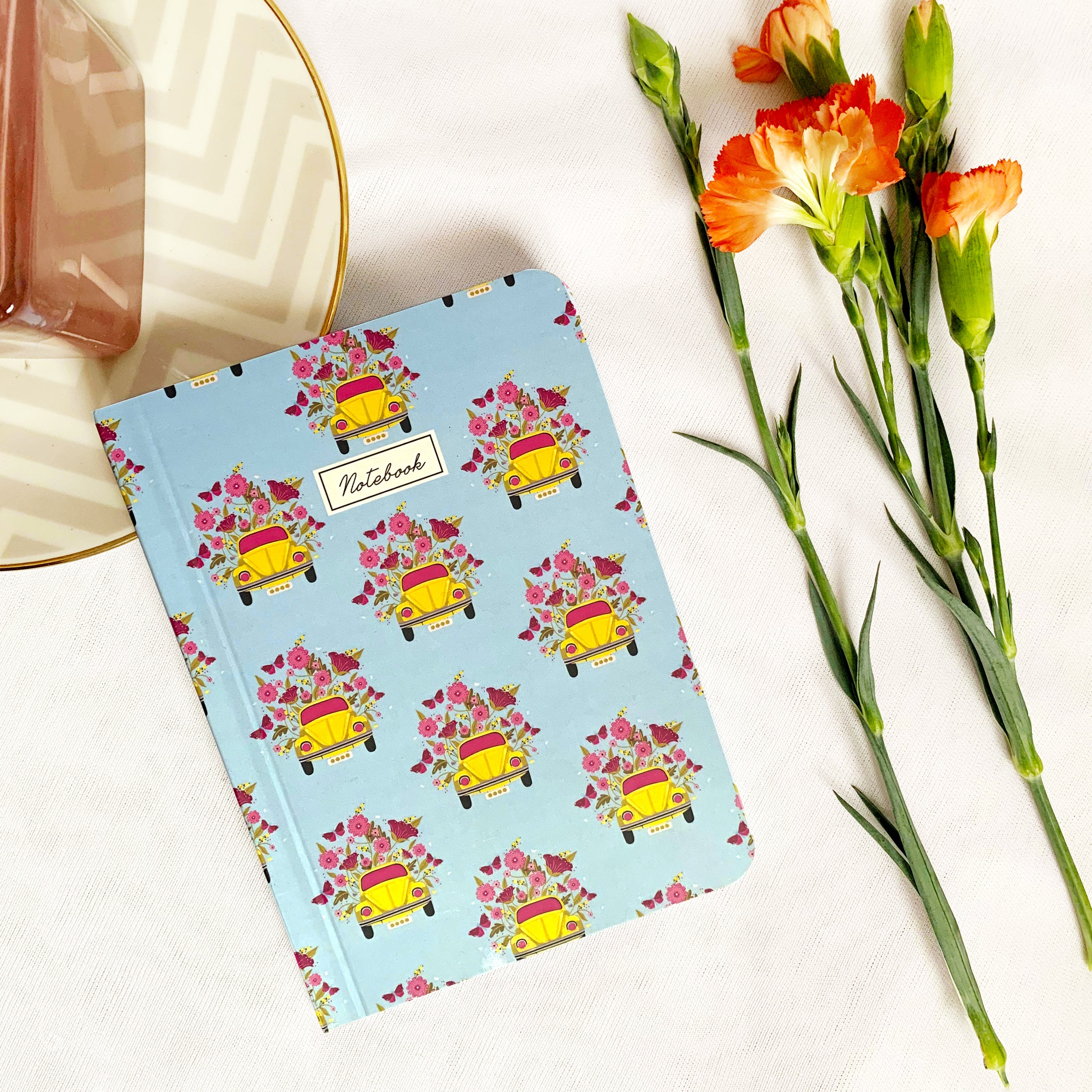 Car Flower Pocket Notebook