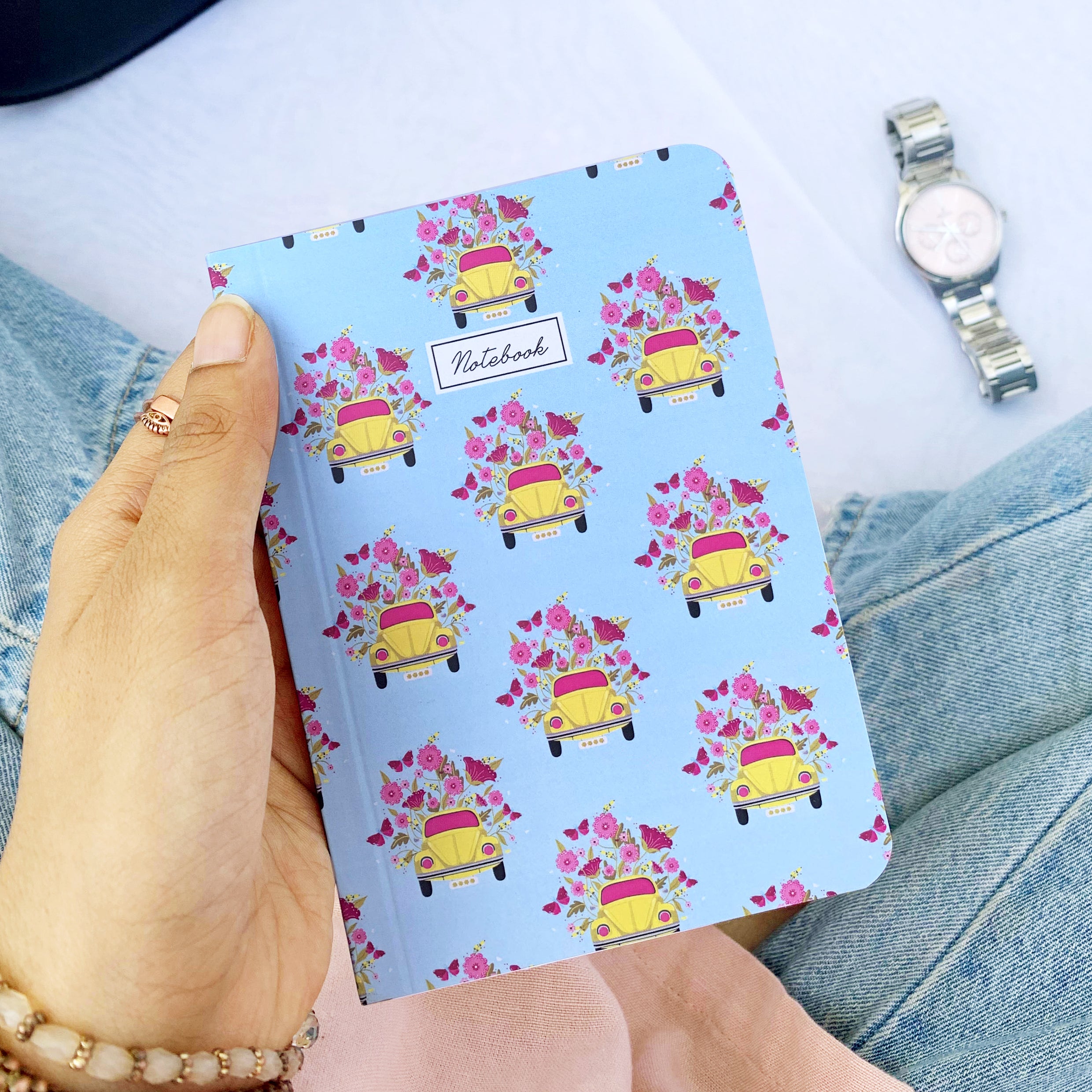 Car Flower Pocket Notebook