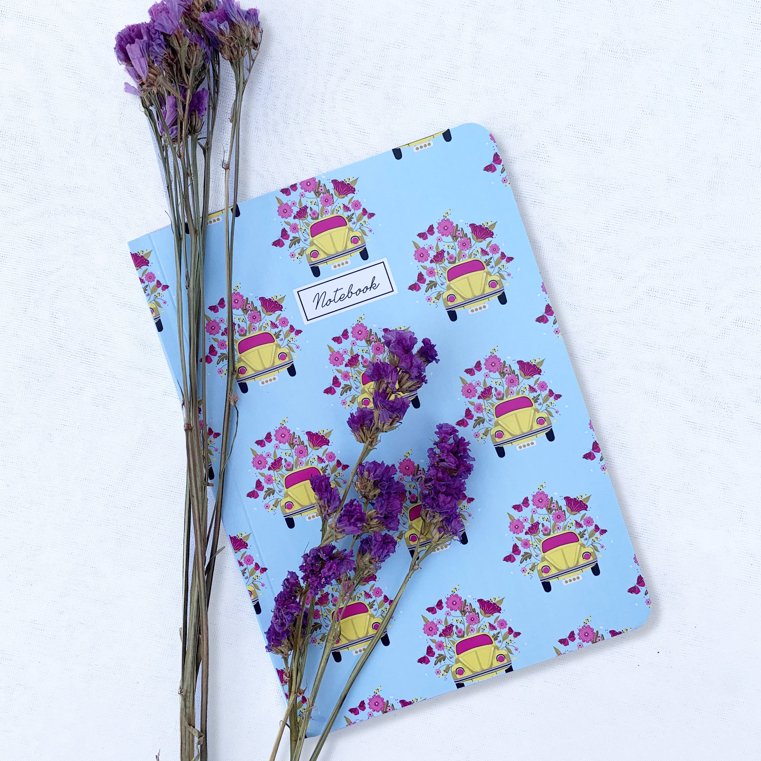 Car Flower Notebook