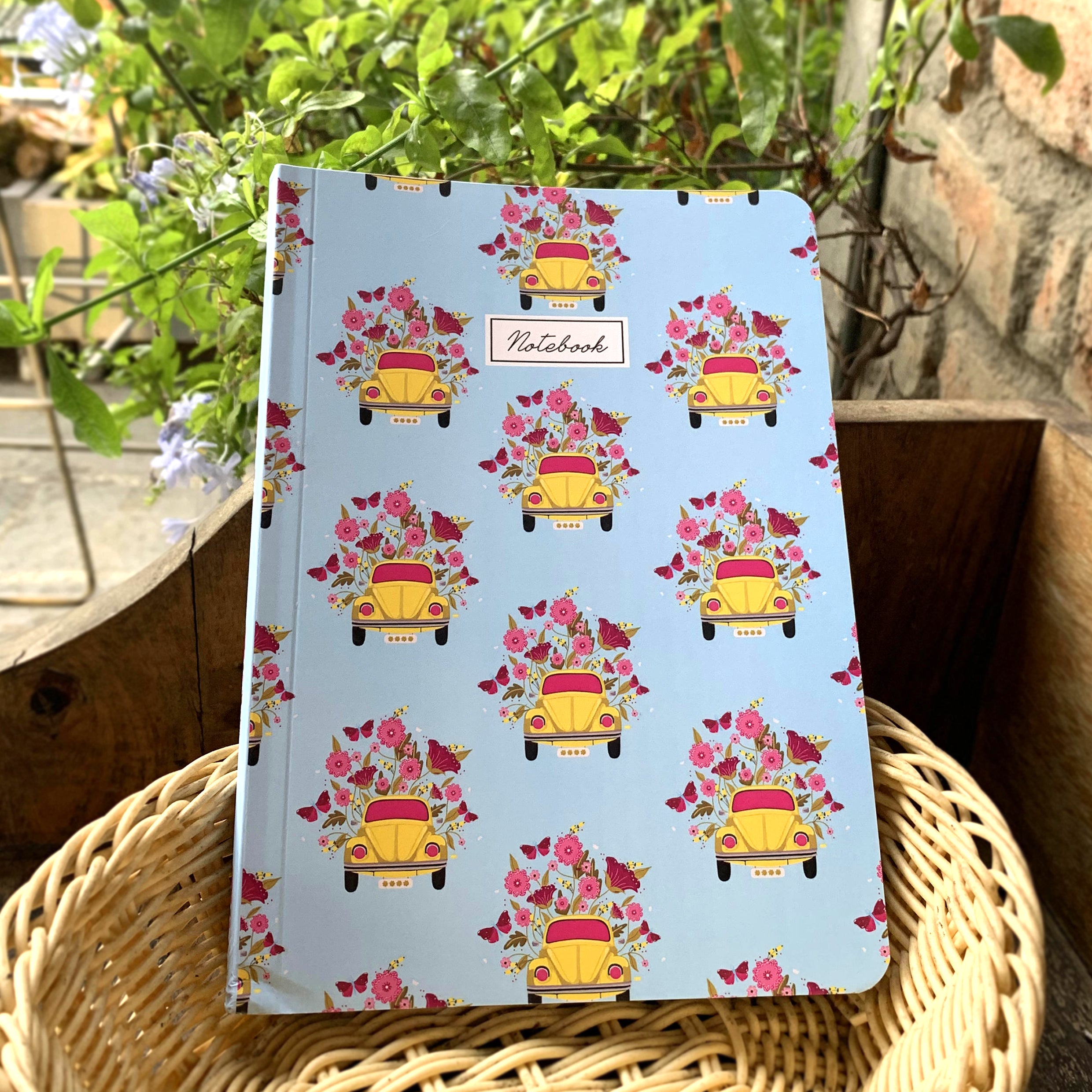 Car Flower Notebook