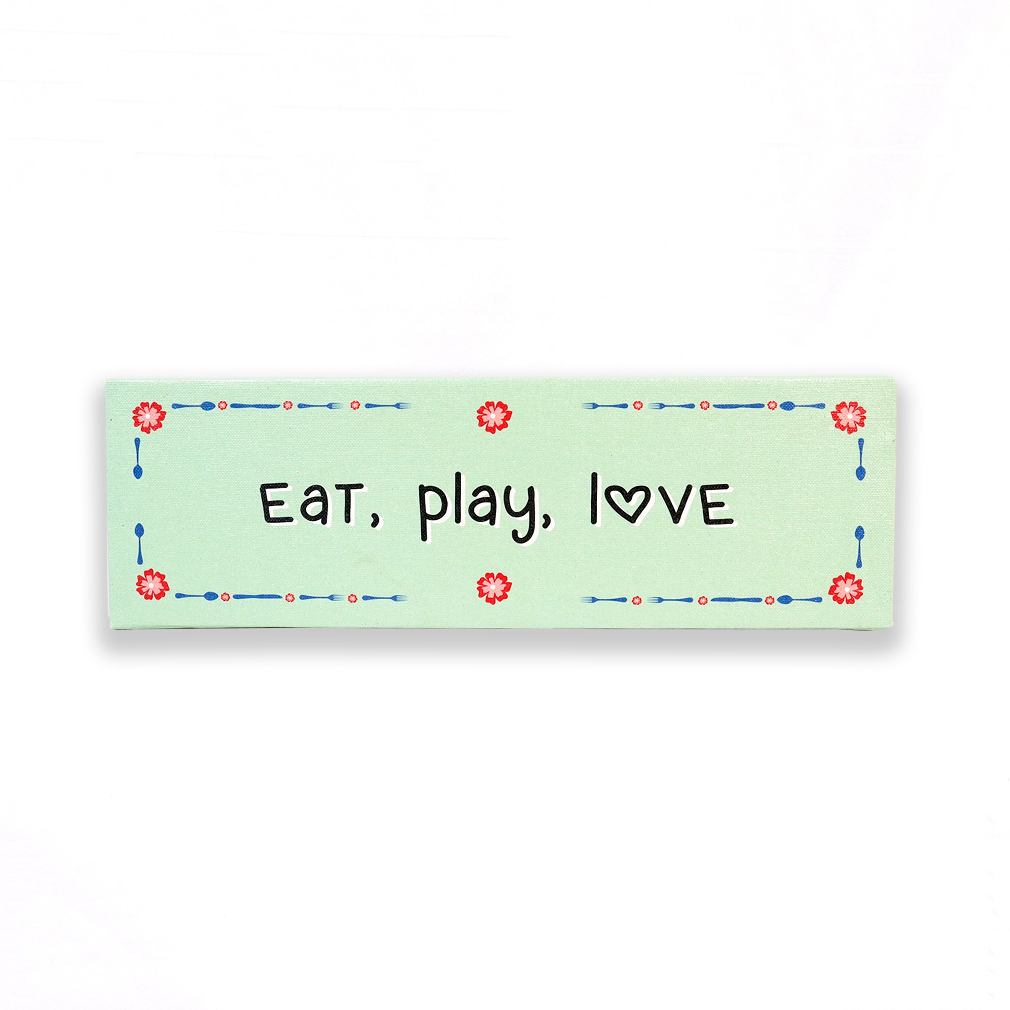 Eat Play Love Canvas Wall Art