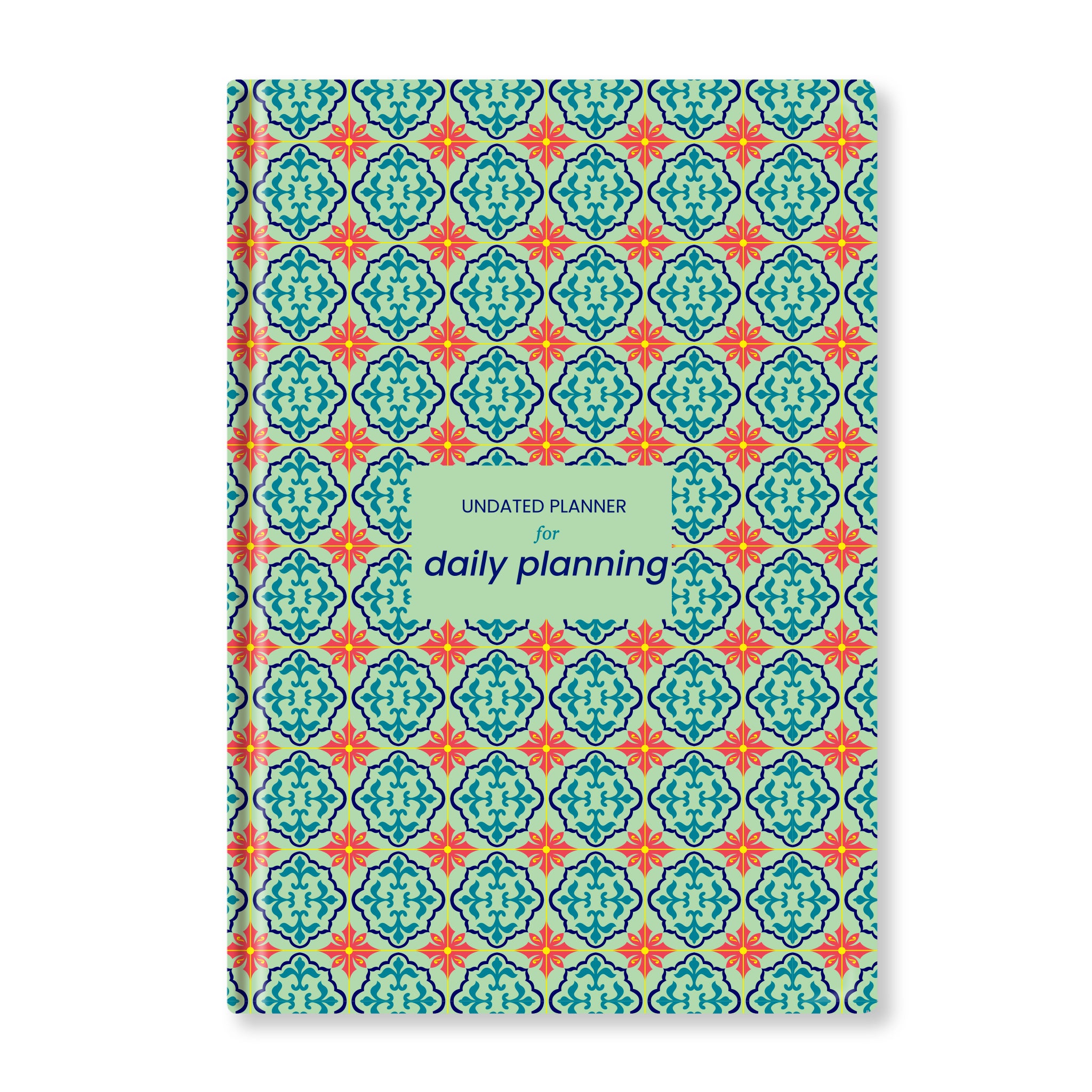 Moroccan Tiles Undated Planner - 12 Months