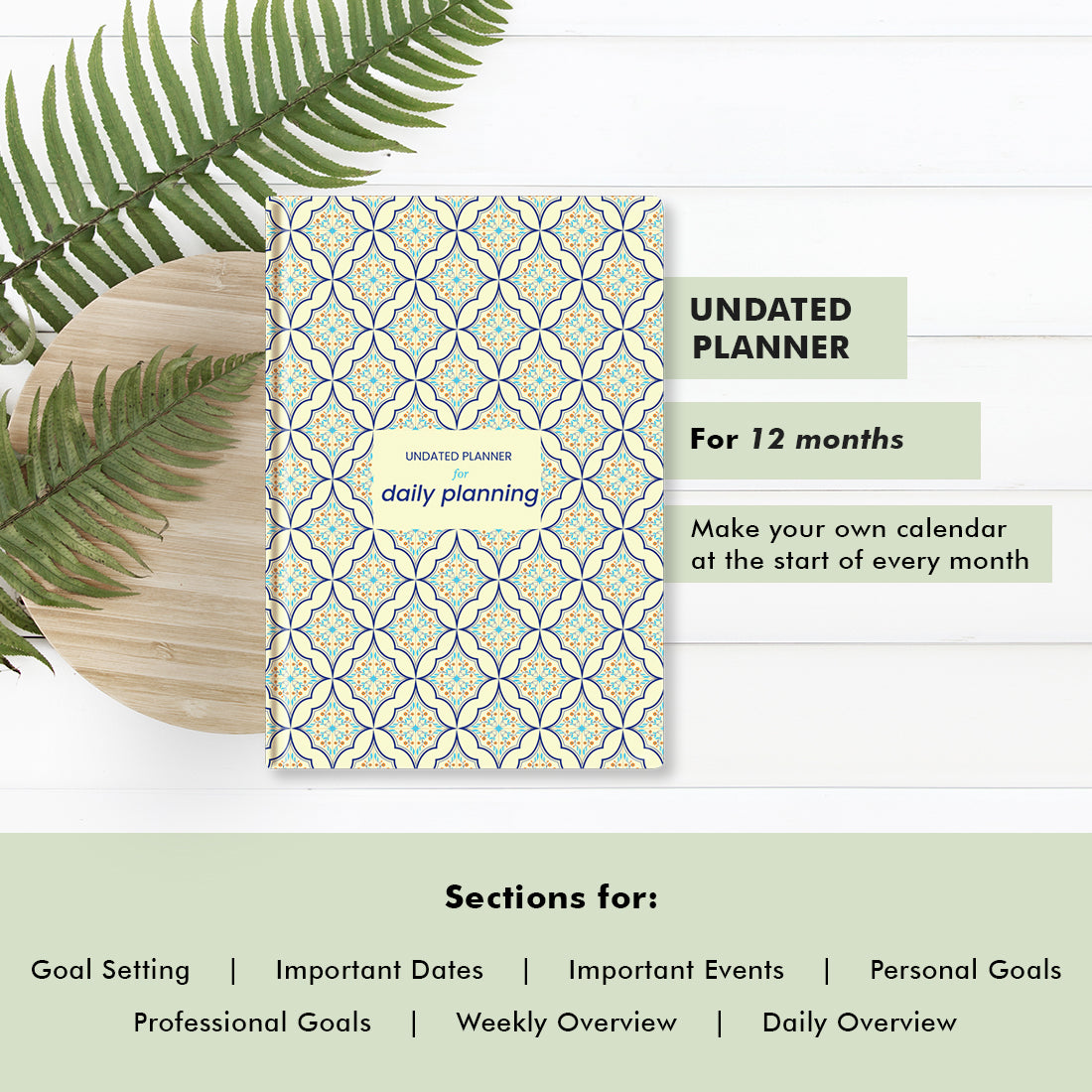 Geometric Undated Planner - 12 Months