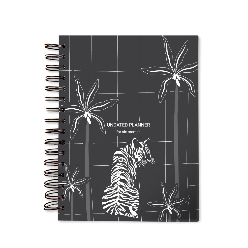 Grey Jungle Undated Planner