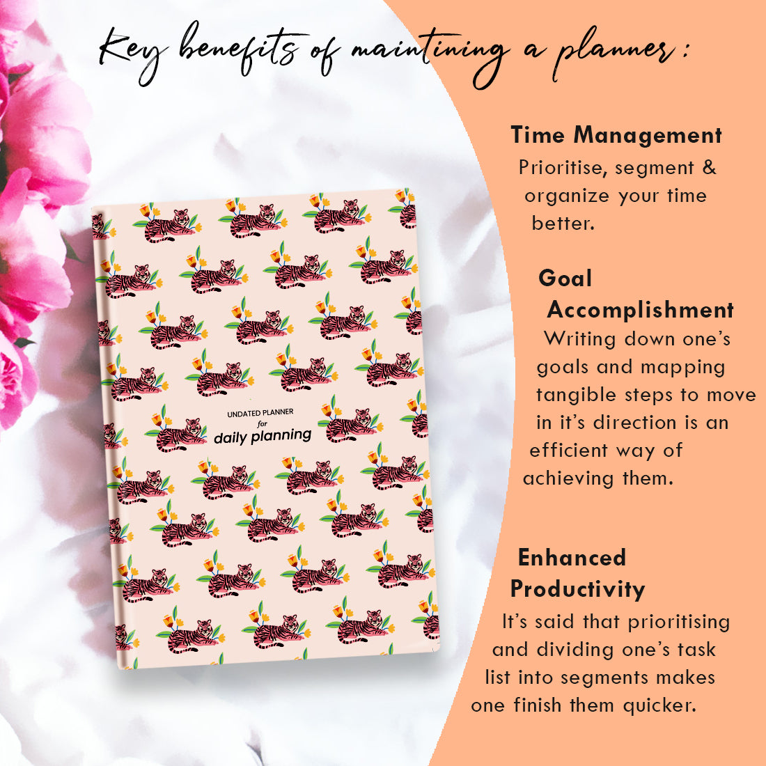 Fiercely Cute Tiger Undated Planner - 6 Months