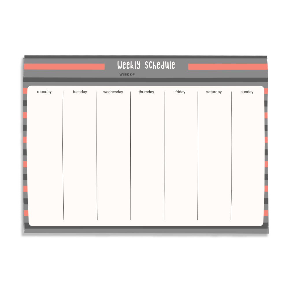 Stripes Weekly Planner