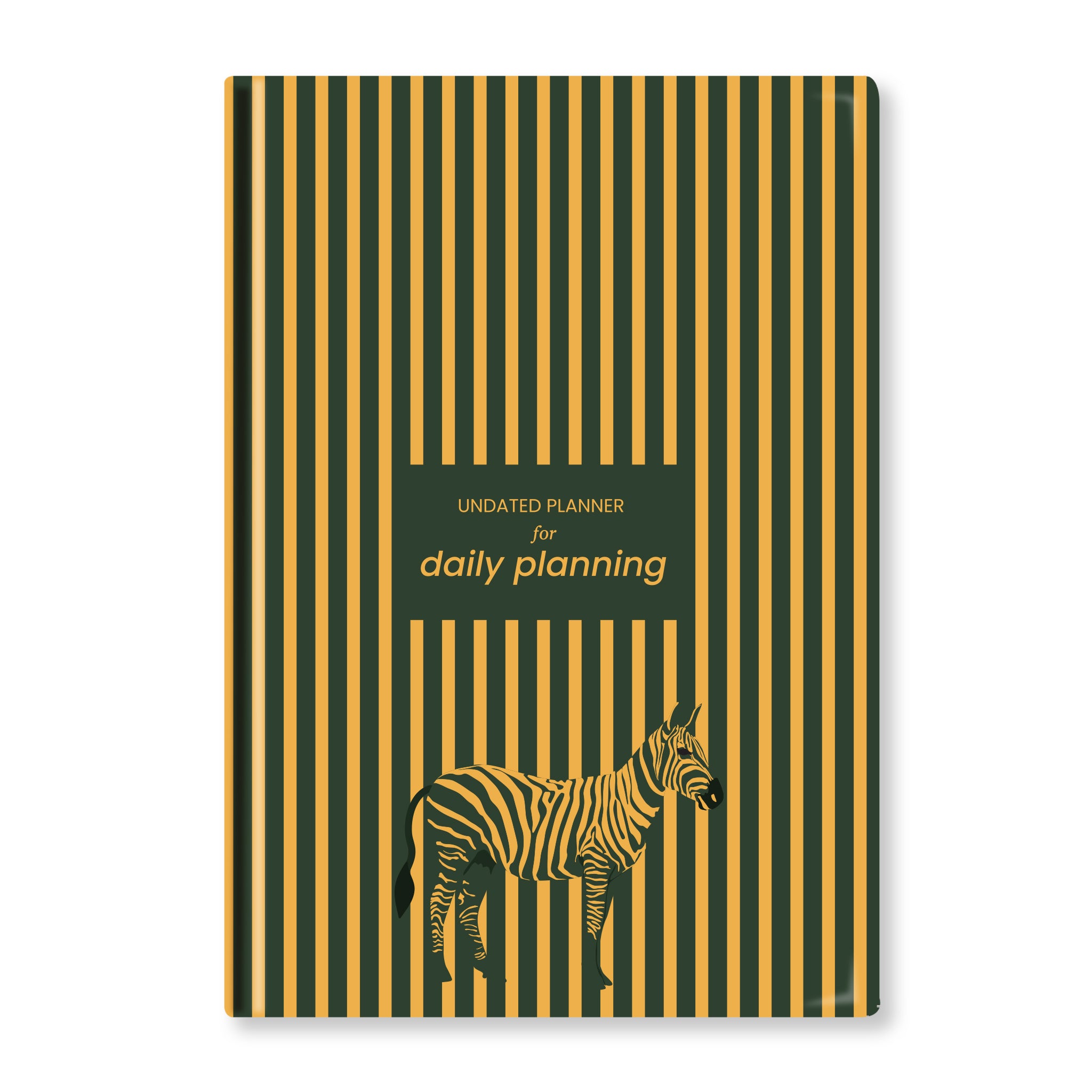 Yellow Zebra Undated Planner - 12 Months