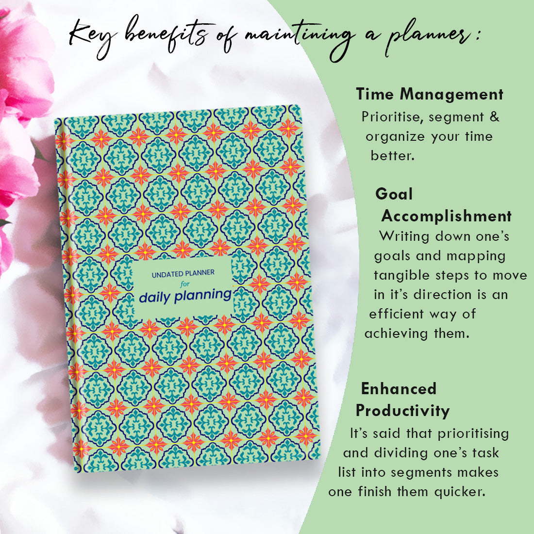 Moroccan Tiles Undated Planner - 12 Months